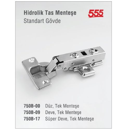 Hydraulic Cup Hinge Standard Body 750B - 00/09/17