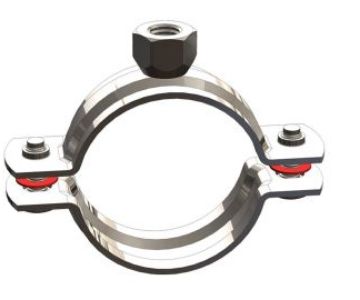 STAINLESS PIPE CLAMP WITH NUT WITHOUT RUBBER